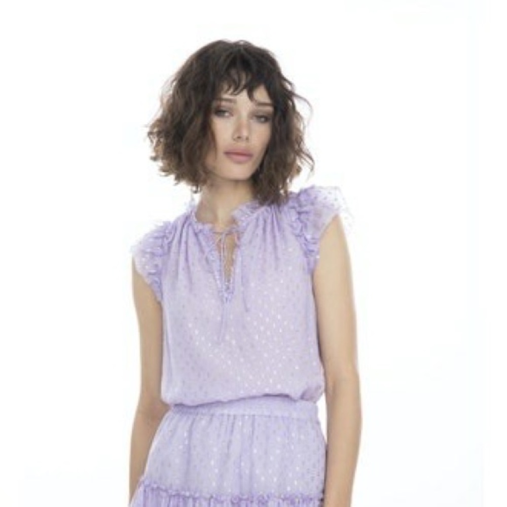 Lilac Silk Blouse